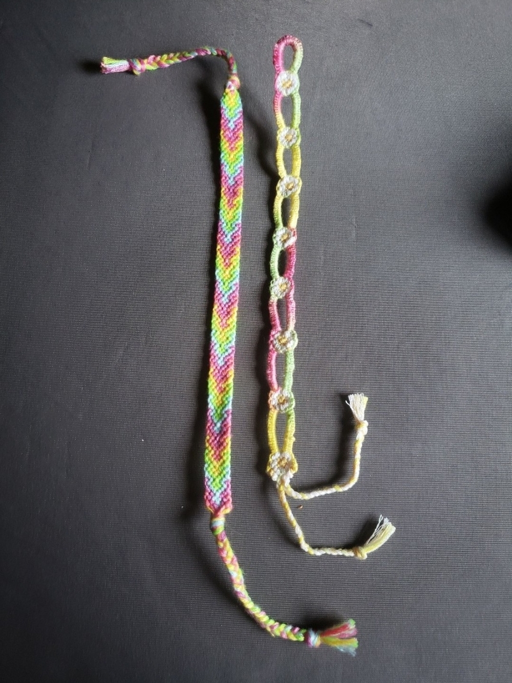 Handmade Multicolor Friendship Bracelet Set Of Two